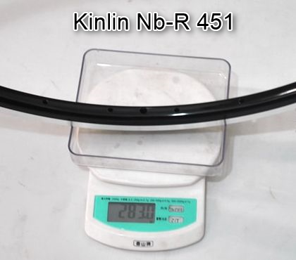 Kinlin Nb-R 451リムの実測重量