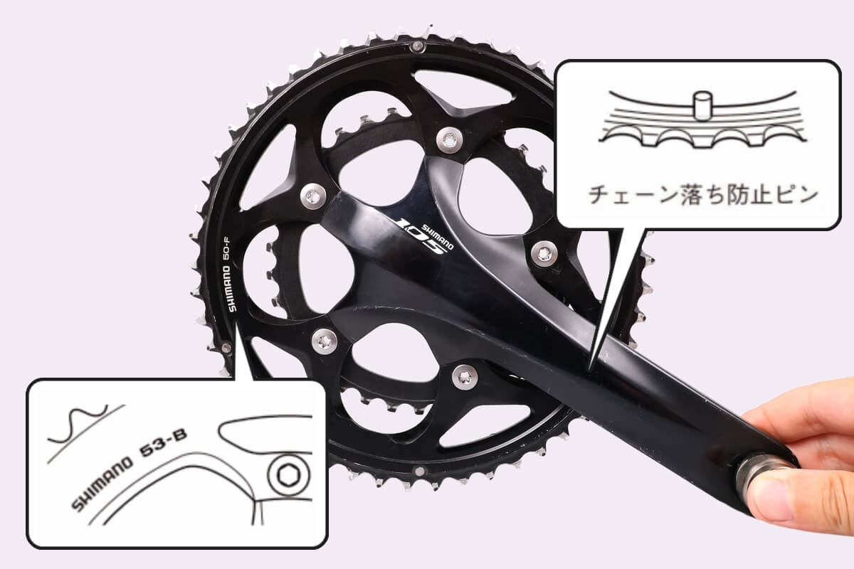 チェーンリングのアウターリングの取り付け方