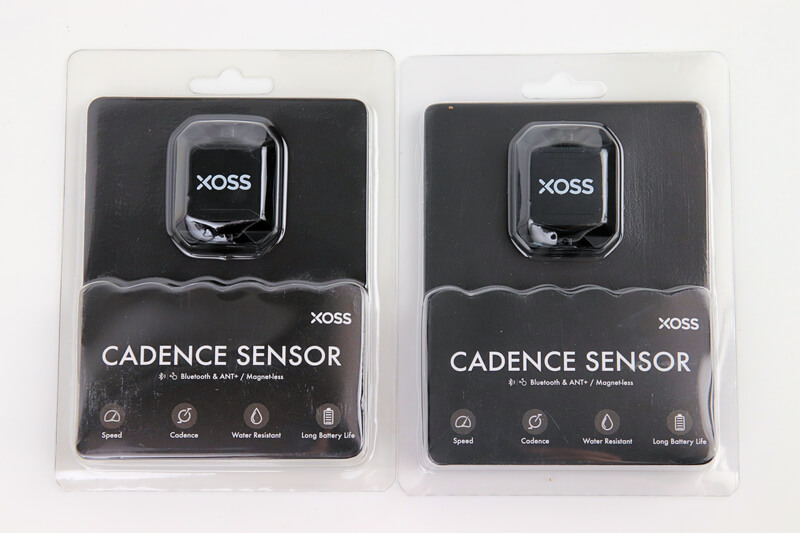 XOSS スピード＆ケイデンスセンサーのパッケージ