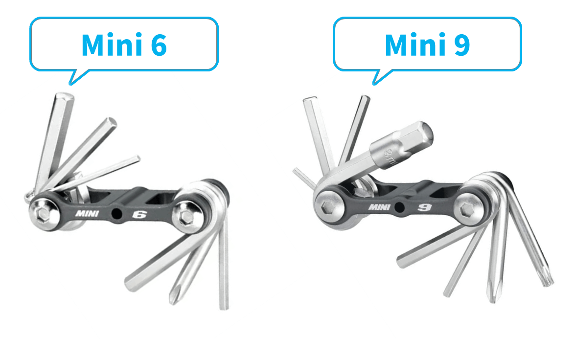 TOPEAK Mini 9とMIni 6を比較