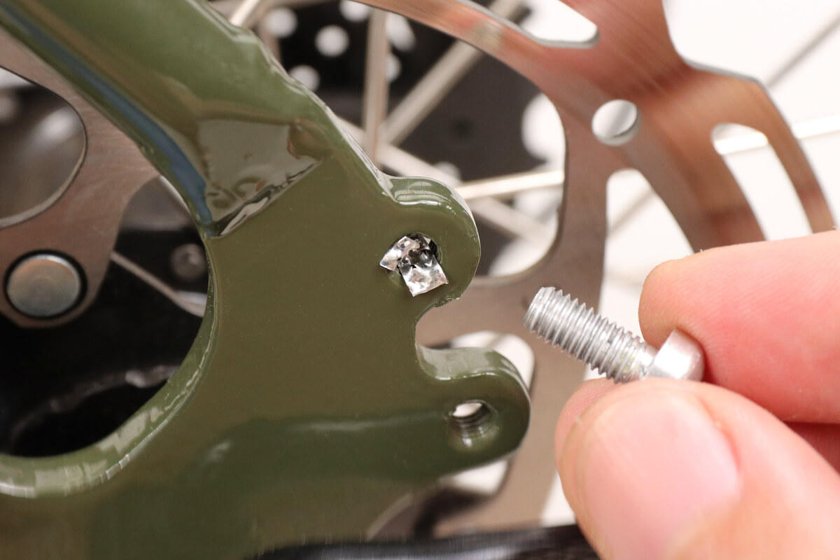 ネジ穴補修キットを自転車のダボ穴に使う