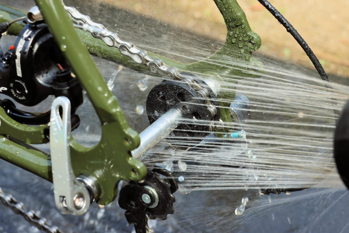 ミノウラ CR-100 洗車用チェーンローラーを使って自転車の洗車